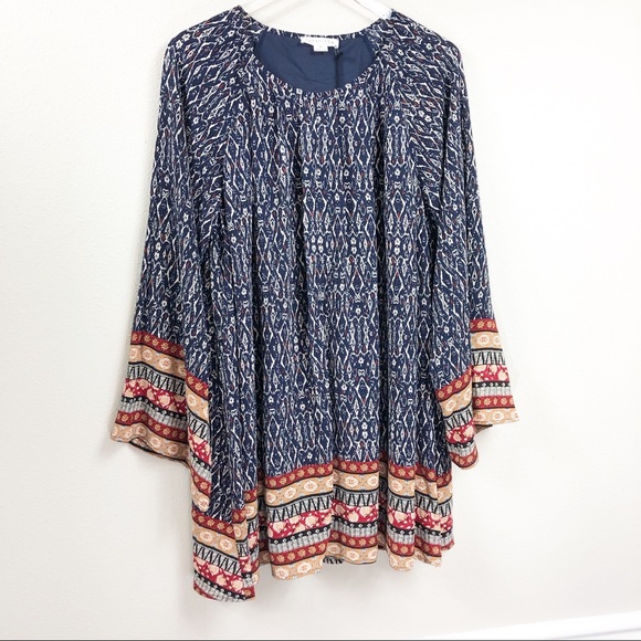 Loveriche | Boho Flowy Print Mini Dress - Picture 3 of 8